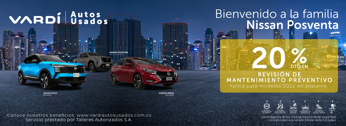 Revisión preventiva Nissan usados 2022 o más recientes con 20% de descuento