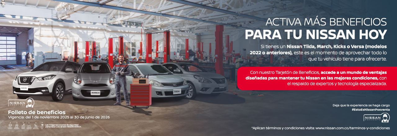 Beneficios posventa Nissan Tilda March Kicks Versa